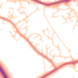 Daytime road noise heatmap for SY3 5HQ