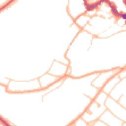 Daytime road noise heatmap for SY3 7AH