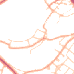 Daytime road noise heatmap for SY3 7AJ