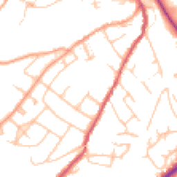 Daytime road noise heatmap for SY3 7BG