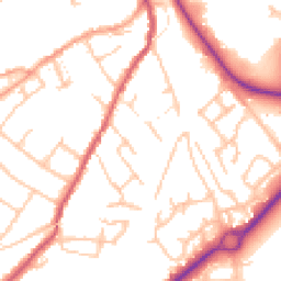 Daytime road noise heatmap for SY3 7BH