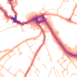 Daytime road noise heatmap for SY3 7DD