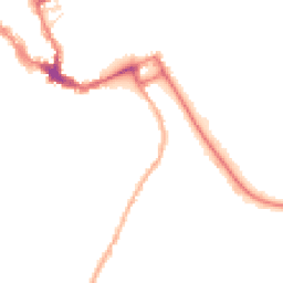 Night-time road noise heatmap for SY3 7DD
