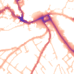 Daytime road noise heatmap for SY3 7DN