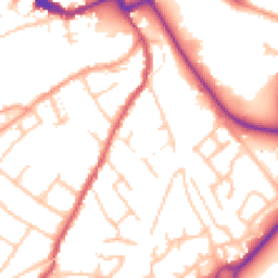 Daytime road noise heatmap for SY3 7PE