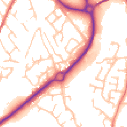 Daytime road noise heatmap for SY3 7TZ