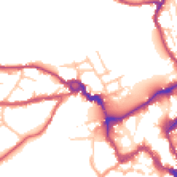 Daytime road noise heatmap for SY3 8RJ