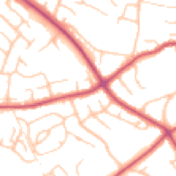 Daytime road noise heatmap for SY3 8UB