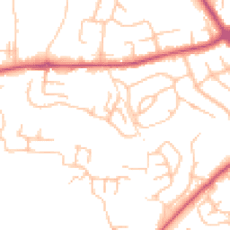 Daytime road noise heatmap for SY3 8ZA