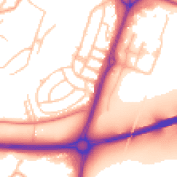 Daytime road noise heatmap for SY3 9PG