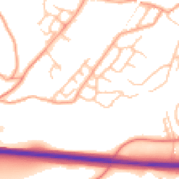 Daytime road noise heatmap for SY3 9QR