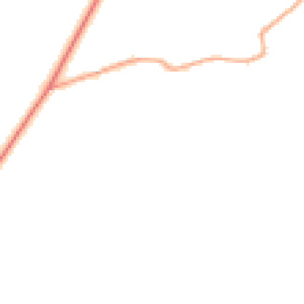 Daytime road noise heatmap for SY4 1EX