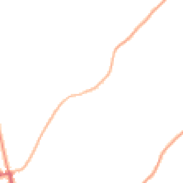 Daytime road noise heatmap for SY4 2BJ