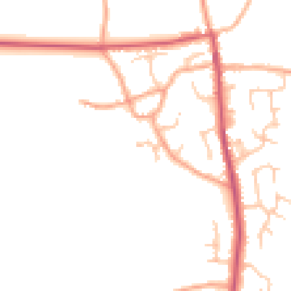 Daytime road noise heatmap for SY4 2GE