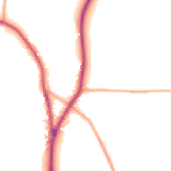 Daytime road noise heatmap for SY4 3DA