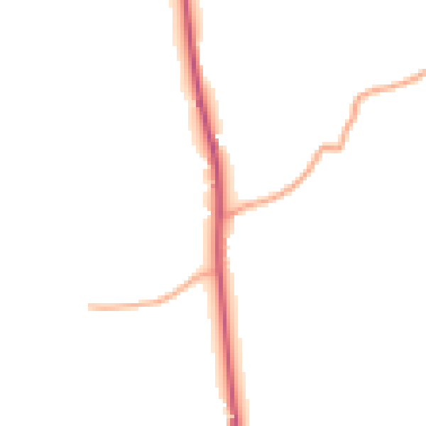 Daytime road noise heatmap for SY4 3HU