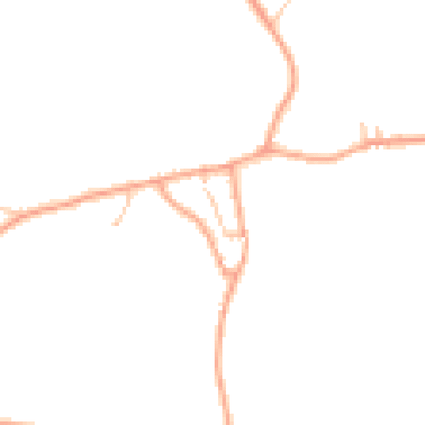 Daytime road noise heatmap for SY4 3JZ