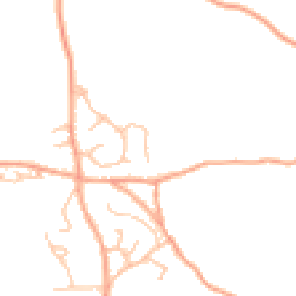 Daytime road noise heatmap for SY4 3PA
