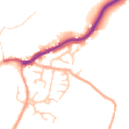 Daytime road noise heatmap for SY5 0AZ