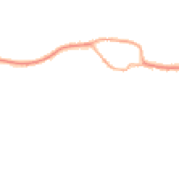 Night-time road noise heatmap for SY5 0RA