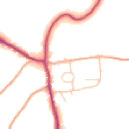 Daytime road noise heatmap for SY5 6BX