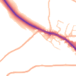 Daytime road noise heatmap for SY5 6EZ