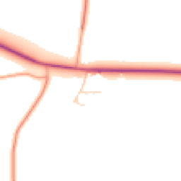 Daytime road noise heatmap for SY5 6QL
