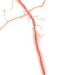 Daytime road noise heatmap for SY5 7DX