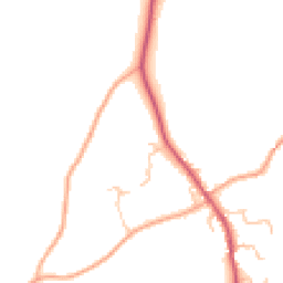Daytime road noise heatmap for SY5 7DZ
