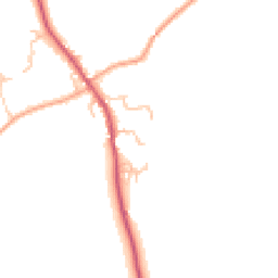 Daytime road noise heatmap for SY5 7JF