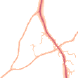 Daytime road noise heatmap for SY5 7LF