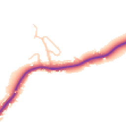 Daytime road noise heatmap for SY5 8NB