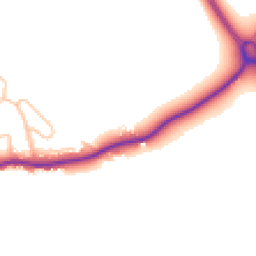 Daytime road noise heatmap for SY5 8NY