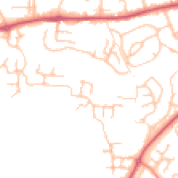 Daytime road noise heatmap for SY5 8QH