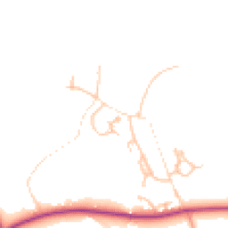 Daytime road noise heatmap for SY5 9NX