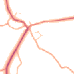 Daytime road noise heatmap for SY5 9QU