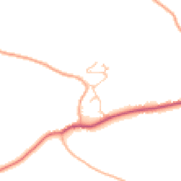 Daytime road noise heatmap for SY5 9QW