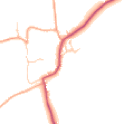 Daytime road noise heatmap for SY7 0AE