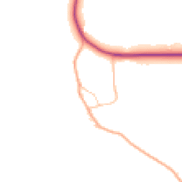Daytime road noise heatmap for SY7 8BA