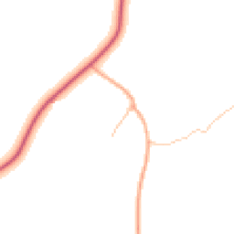 Daytime road noise heatmap for SY7 8DE