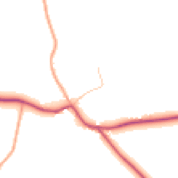 Daytime road noise heatmap for SY7 8EN