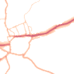 Daytime road noise heatmap for SY7 8JE