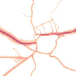Daytime road noise heatmap for SY7 8JP