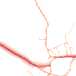 Daytime road noise heatmap for SY7 8JX
