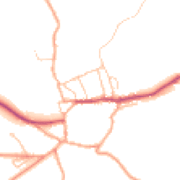 Daytime road noise heatmap for SY7 8LB
