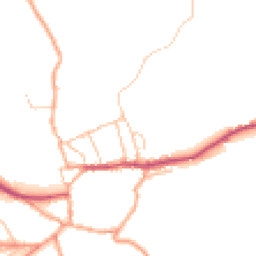 Daytime road noise heatmap for SY7 8LE
