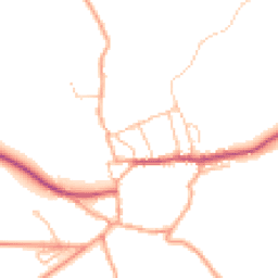 Daytime road noise heatmap for SY7 8LH
