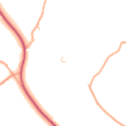Daytime road noise heatmap for SY7 9DR