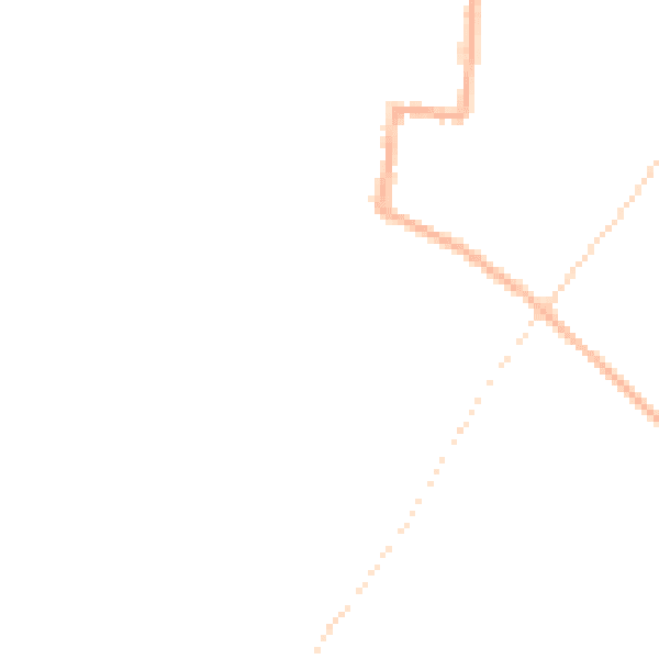 Night-time road noise heatmap for SY9 5AF