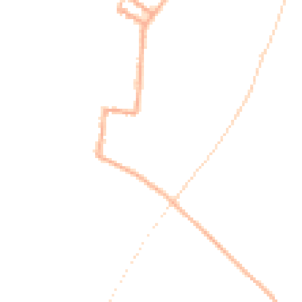 Night-time road noise heatmap for SY9 5BA